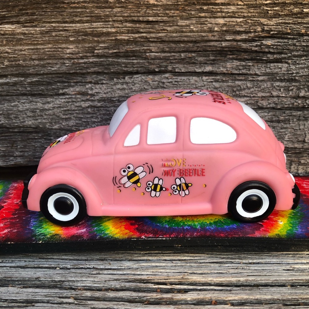 Motion Activated Toy Car VW Beetle Volkswagen Bug battery operated vinyl by FUL